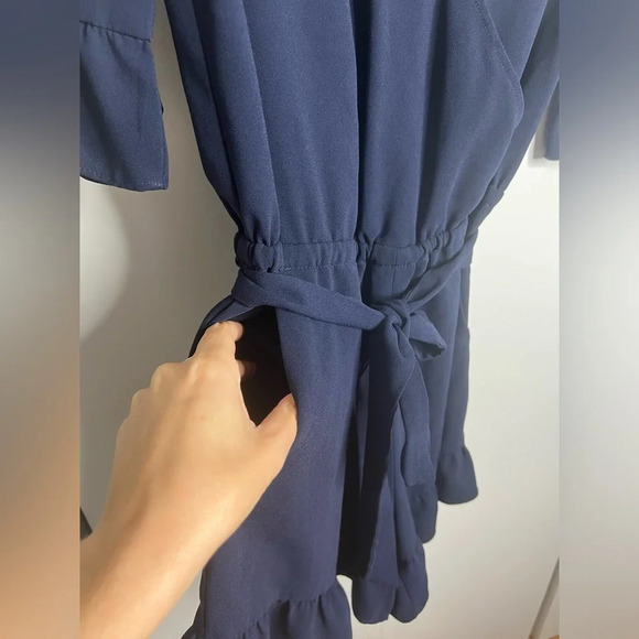 Trina Turk - Te Amo Romper - Navy Blue XS - Rent the Runway - Picture 6 of 8